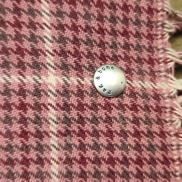 Nwt Rag & Bone Mauve Houndstooth Scarf - Picture 6 of 8
